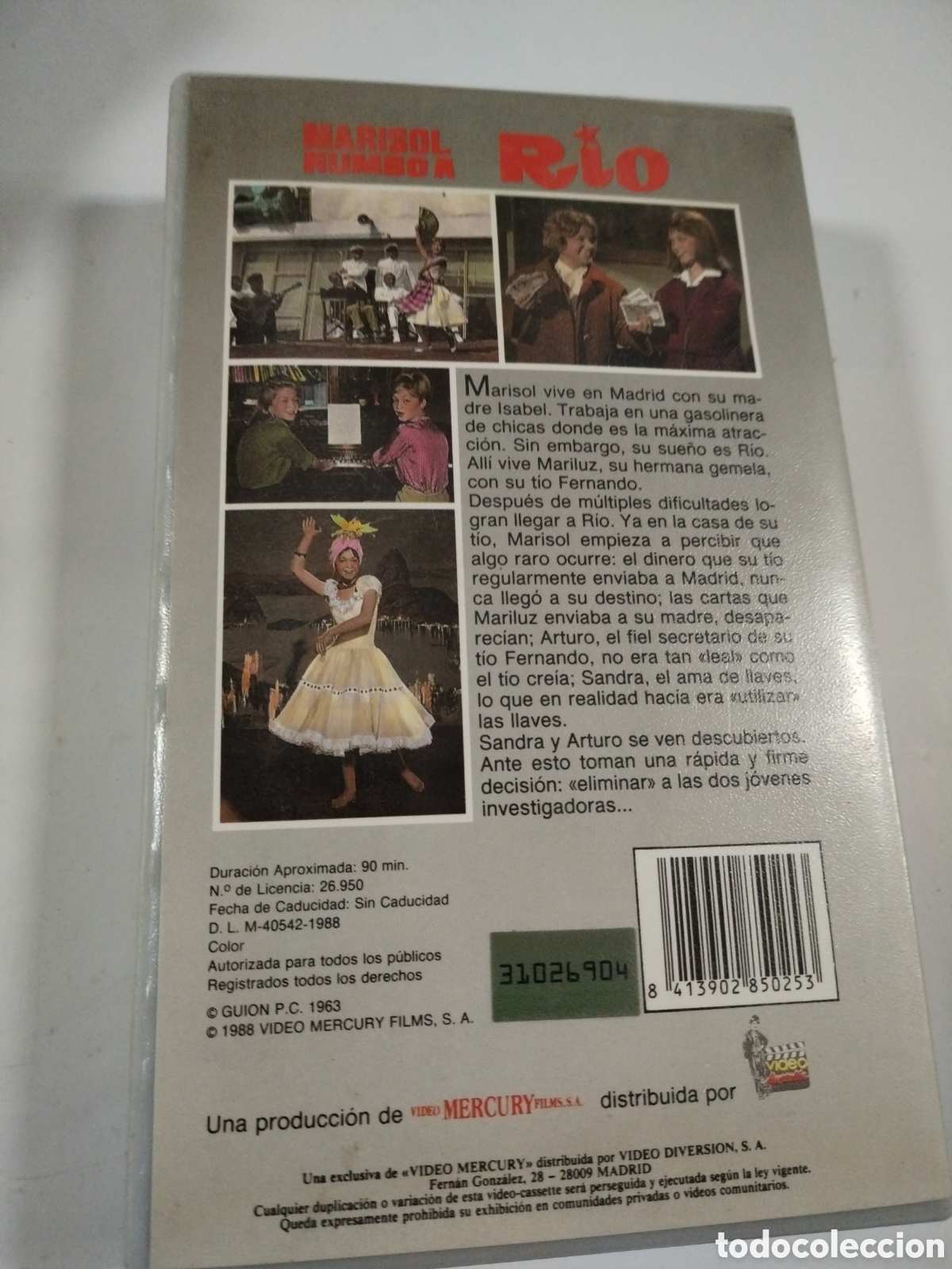 Cine: Marisol Rumbo a Rio. VHS - Foto 2