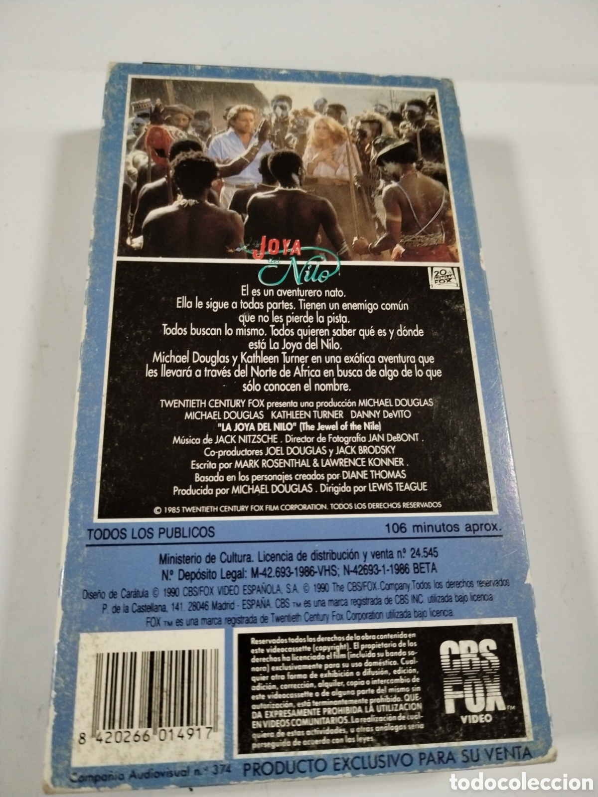 Cine: La joya del Nilo. VHS - Foto 2