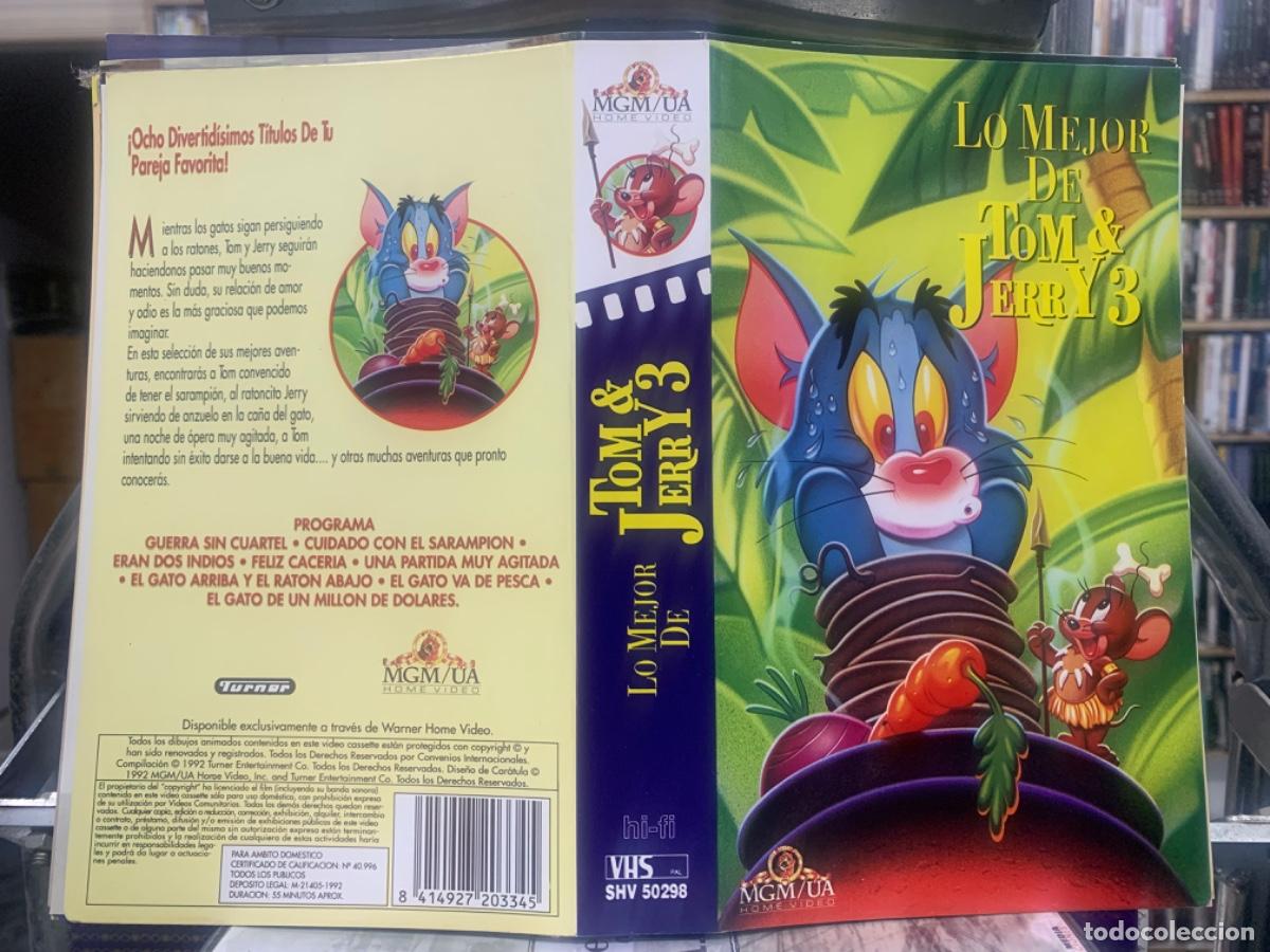 Cine: Lo mejor de Tom y Jerry 3 (Solo caratula original VHS)