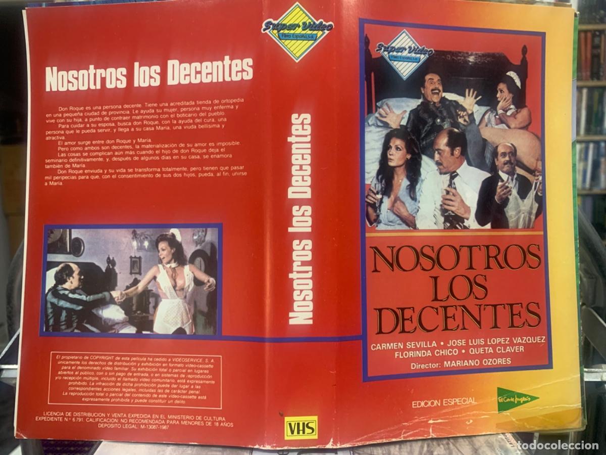 Cinema: Nosotros los decentes (Solo caratula original VHS)