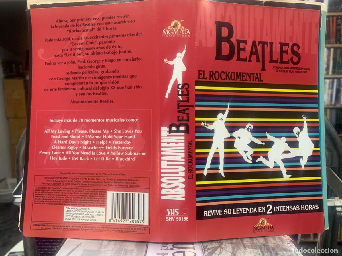 Cine: Beatles El Rockumental (Solo caratula original VHS)