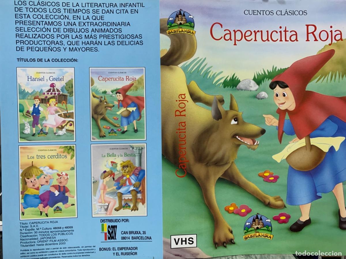 caperucita roja (solo caratula original vhs) - Compra venta en todocoleccion