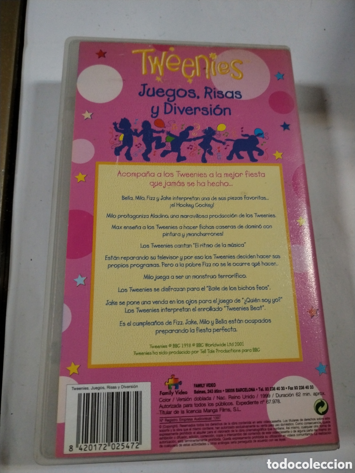 Cine: TWEENIES. JUEGOS, RISAS Y DIVERSI&Oacute;N. VHS - Foto 2