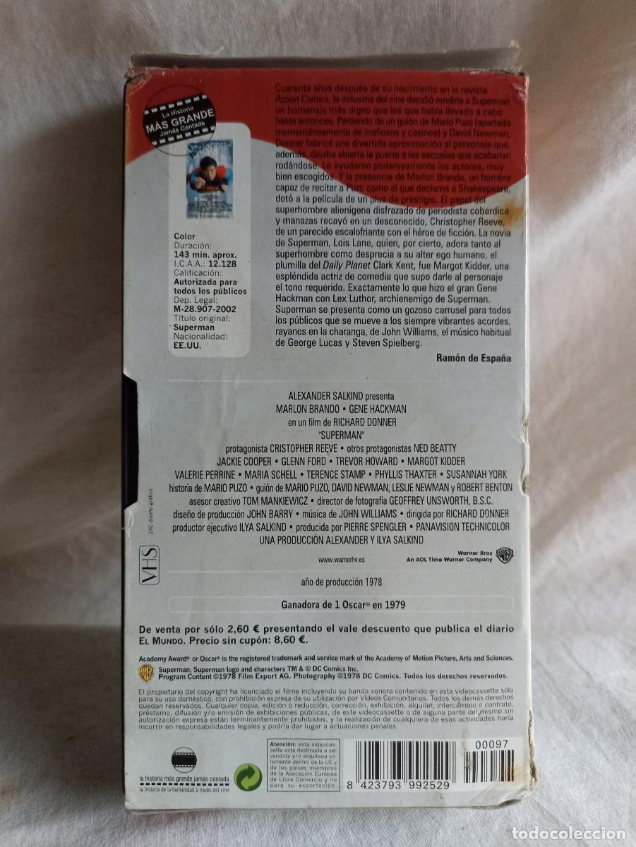 Cine: Superman, pel&iacute;cula en vhs - Foto 4