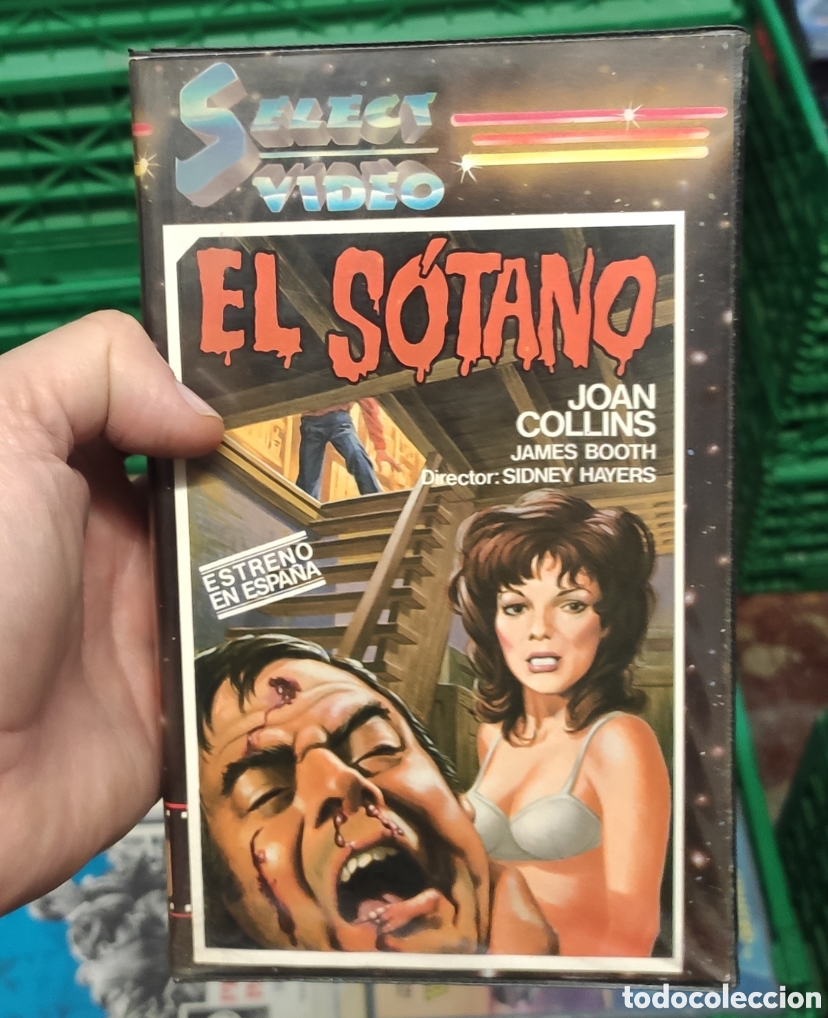 Cine: Video VHS\. EL SOTANO - JOAN COLLINS, JAMES BOOTH - TERROR - SELECT VIDEO