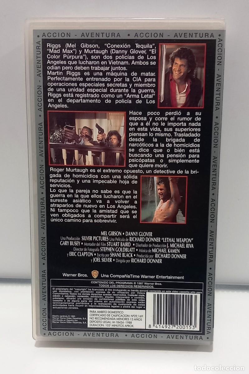 Cine: ARMA LETAL PELICULA VHS - Foto 3