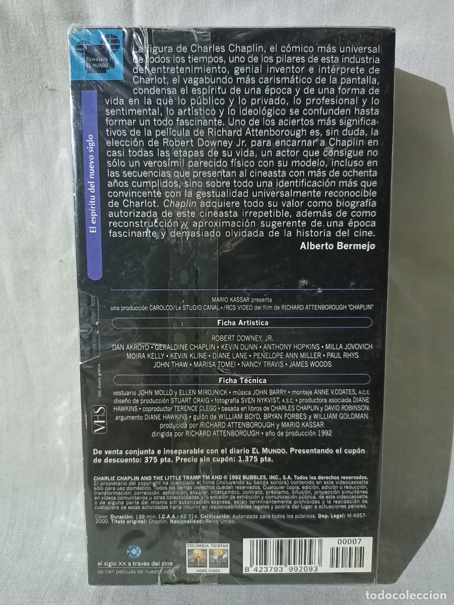 Cine: Chaplin, pel&iacute;cula en vhs - Foto 2