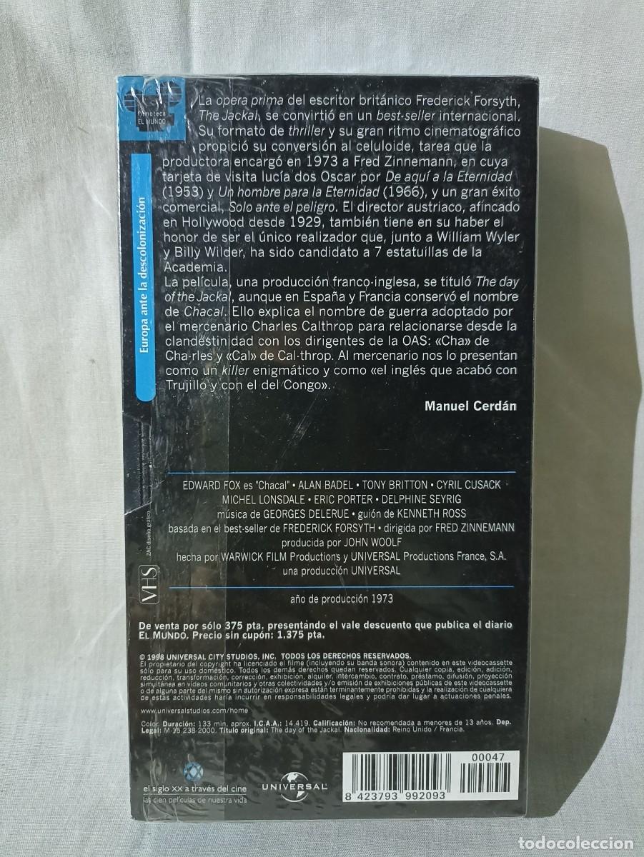 Cine: Chacal, pel&iacute;cula en vhs - Foto 2