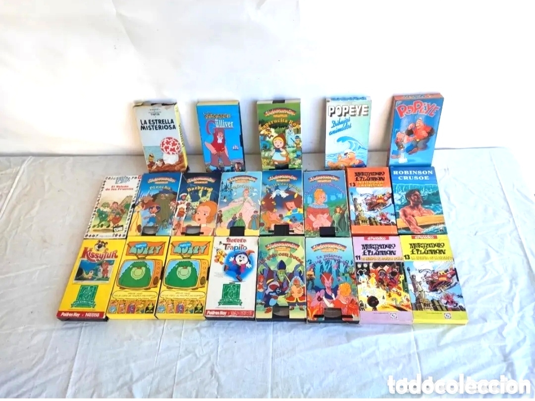 gran lote película vhs dibujos tintín. caperuci - Acheter Films de cinéma  VHS sur todocoleccion