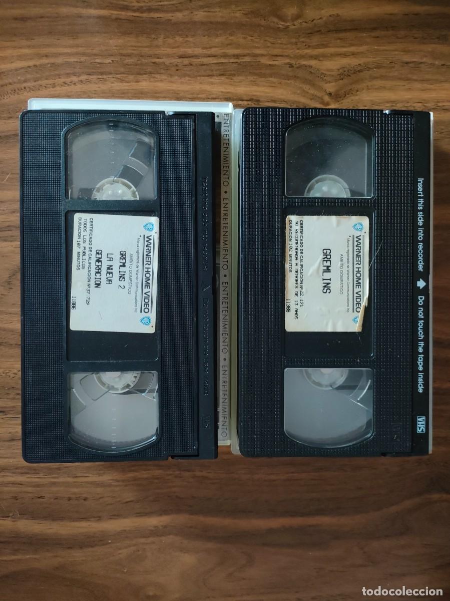 Cine: LOTE 2 VHS GREMLINS 1 Y 2 - Foto 2