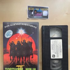 Cine: TORTUGAS NINJA III 3 VHS 1ªEDICIÓN VIDEOCLUB 1993 CAJA GRANDE