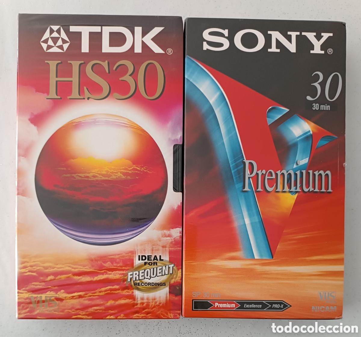 Cine: 2 CINTAS VHS VIRGEN SONY PREMIUM TDK NUEVAS PRECINTADAS 30 MIN