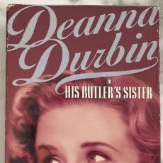Cine: DEANNA DURBIN. HIS BUTLER'S SISTER. EN INGLES. VHS