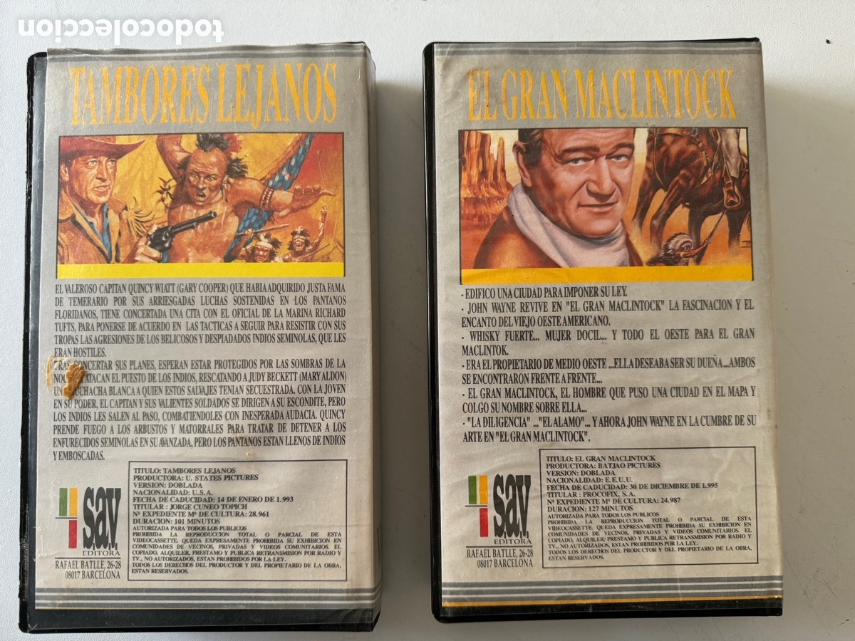 Cine: Cintas VHS del oeste - Foto 2