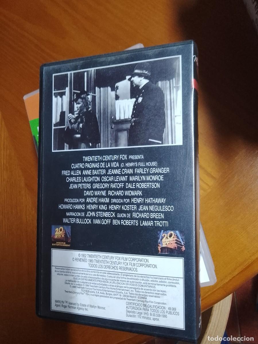 Cine: Cuatro p&aacute;ginas de la vida vhs - Foto 2