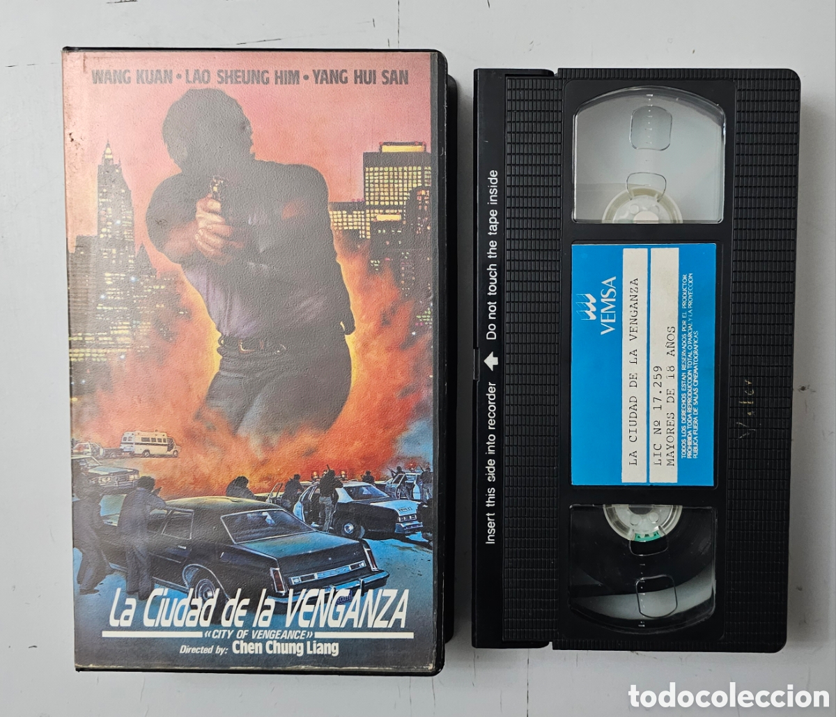 Cine: VHS LA CIUDAD DE LA VENGANZA (Hong Kong, 1981) Accion Kung Fu Thriller