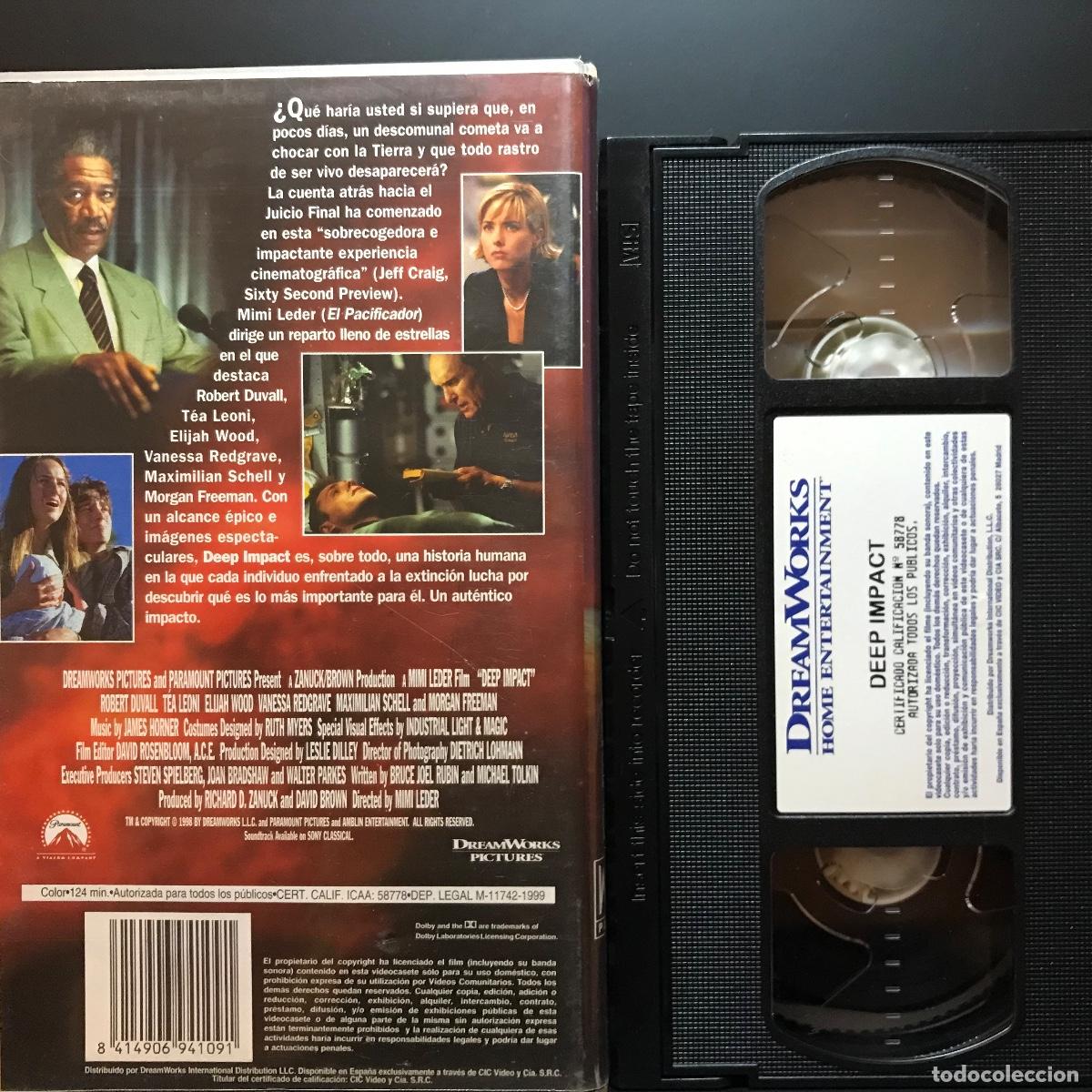 Cine: Mimi Leder ● Deep Impact (1998) ● [VHS] - Foto 2