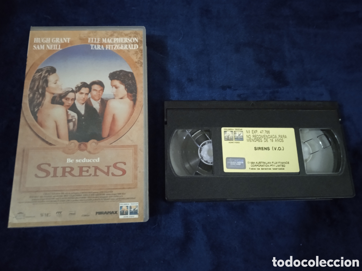 Cine: VHS - SIRENS - HUGH GRANT , ELLE MACPHERSON - Foto 1