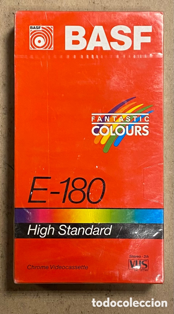 Cine: VHS. BASF E-180. PEL&Iacute;CULA VHS VIRGEN. NUEVO, CON PRECINTO PL&Aacute;STICO.