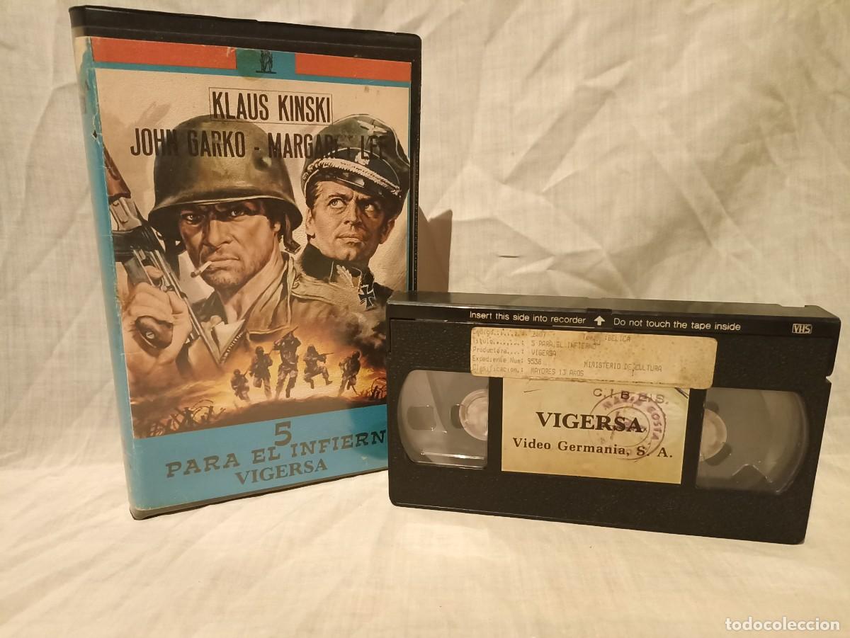 Cin&eacute;ma: 5 para el infierno, pel&iacute;cula en Vhs (III Reich Hitler- Nazi- Alemania) WWII