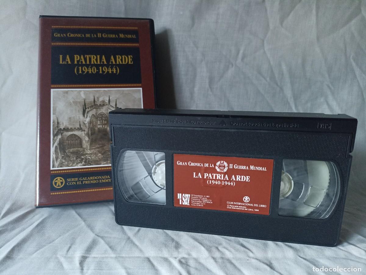 Cine: La patria arde, documental VHS (III Reich Hitler- Nazi- Alemania) WWII de 1994