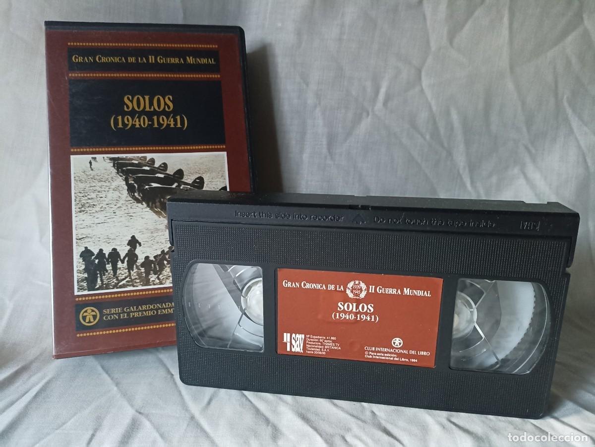 Cinema: Solos, documental VHS (III Reich Hitler- Nazi- Alemania) WWII de 1994