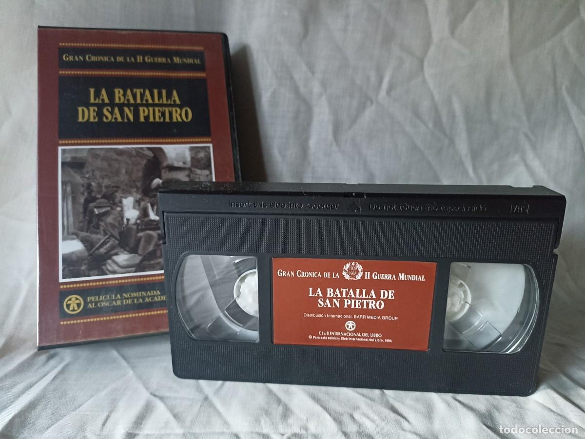 Cine: La batalla de San Pietro, documental VHS (III Reich Hitler- Nazi- Alemania) WWII de 1994
