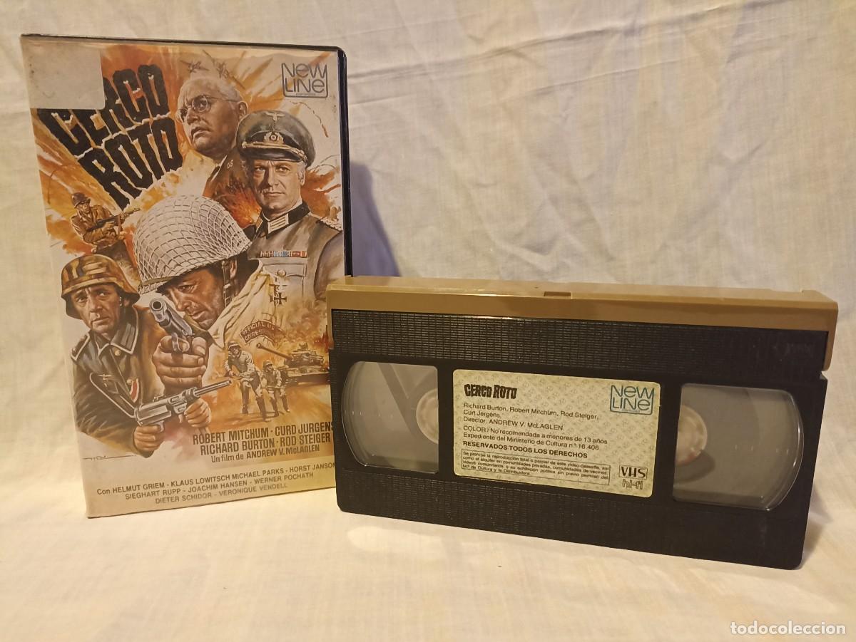 Kino: Cerco roto, pel&iacute;cula VHS (III Reich Hitler- Nazi- Alemania) WWII de 1985