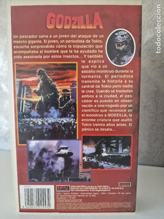 Cine: GODZILLA VHS A&Ntilde;OS 80 - Foto 4