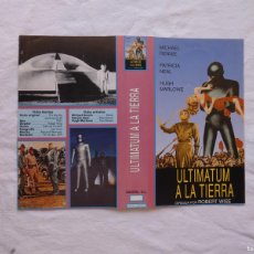 Cine: VHS SOLO CARÁTULA - ULTIMÁTUM A LA TIERRA - RECORTADA - CACITEL