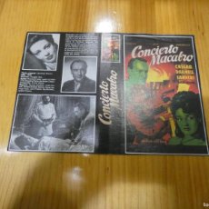 Cine: VHS SOLO CARÁTULA - CONCIERTO MACABRO - PAPEL REVISTA