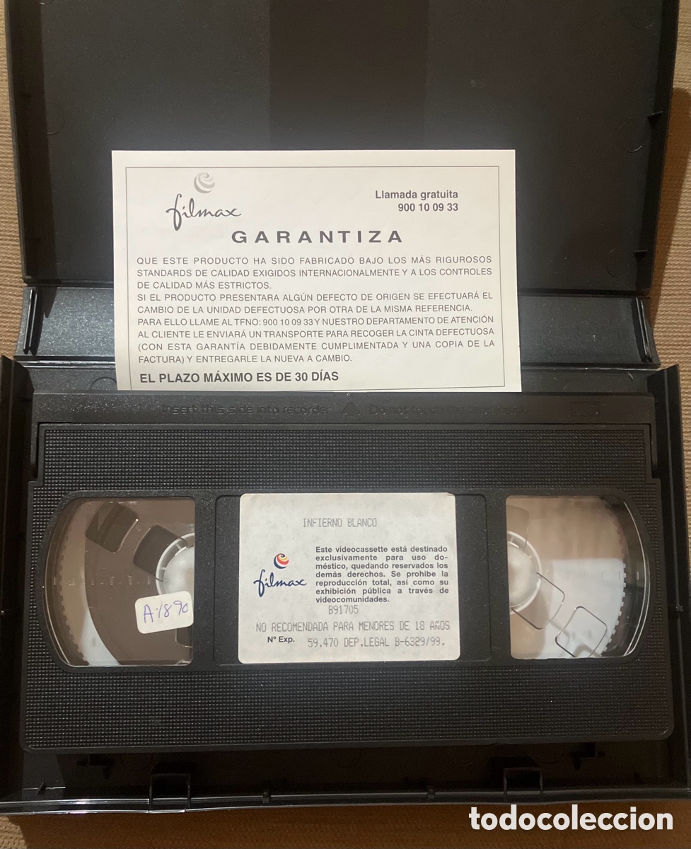 Cine: VHS INFIERNO BLANCO - Foto 3