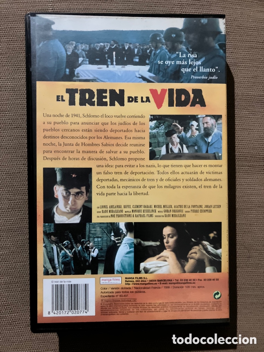 Cine: VHS EL TREN DE LA VIDA - Foto 2