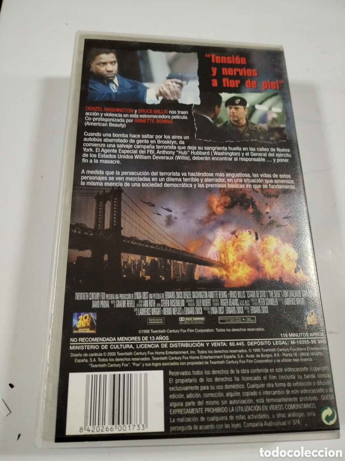 Cine: ESTADO DE SITIO. VHS - Foto 2