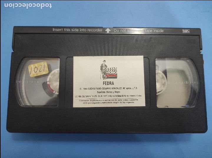 Cine: PELICULA VHS FEDRA 1956 ESPA&Ntilde;OLA BLANCO Y NEGRO (SOLO PELICULA) VER DESCRIPCION