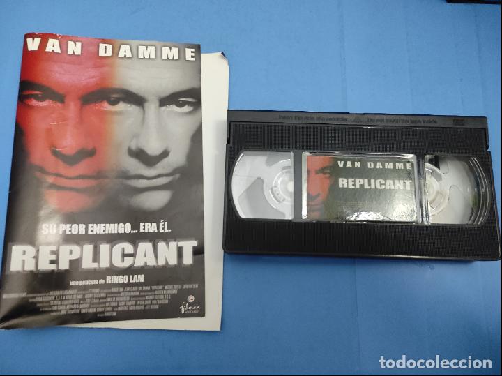 Cine: PELICULA VHS REPLICANT VAN DAMME A&Ntilde;O 2001 (SOLO CINTA Y CARATULA) VER DESCRIPCION