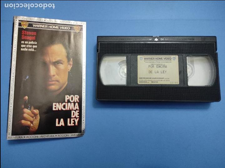 Cine: PELICULA VHS POR ENCIMA DE LA LEY A&Ntilde;O 1992 (SOLO CINTA Y CARATULA) VER DESCRIPCION