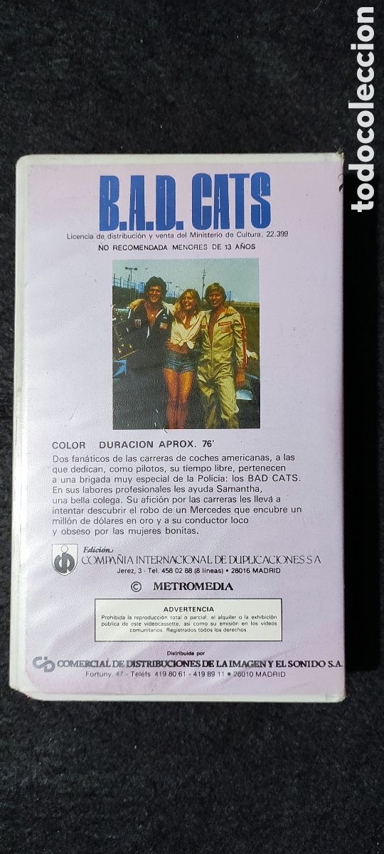 Cine: B.A.D. Cats. VHS - Foto 3