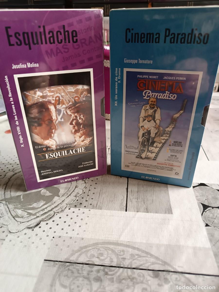 Cine: LOTE PELICULAS VIDEO VHS: CINEMA PARADISO + ESQUILACHE (PRECINTADAS) + REGALO GRABACIONES
