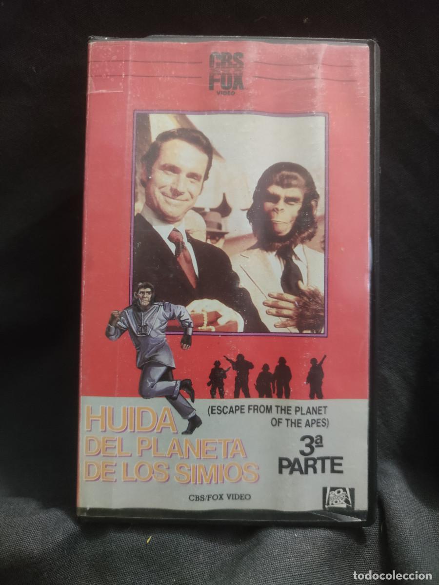 Cine: HUIDA DEL PLANETA DE LOS SIMIOS (VHS) - Foto 1