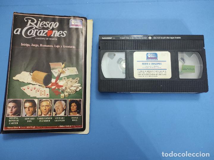 Cine: PELICULA VHS RIESGO A CORAZONES A&Ntilde;O 1988 (SOLO CINTA Y CARATULA) VER DESCRIPCION