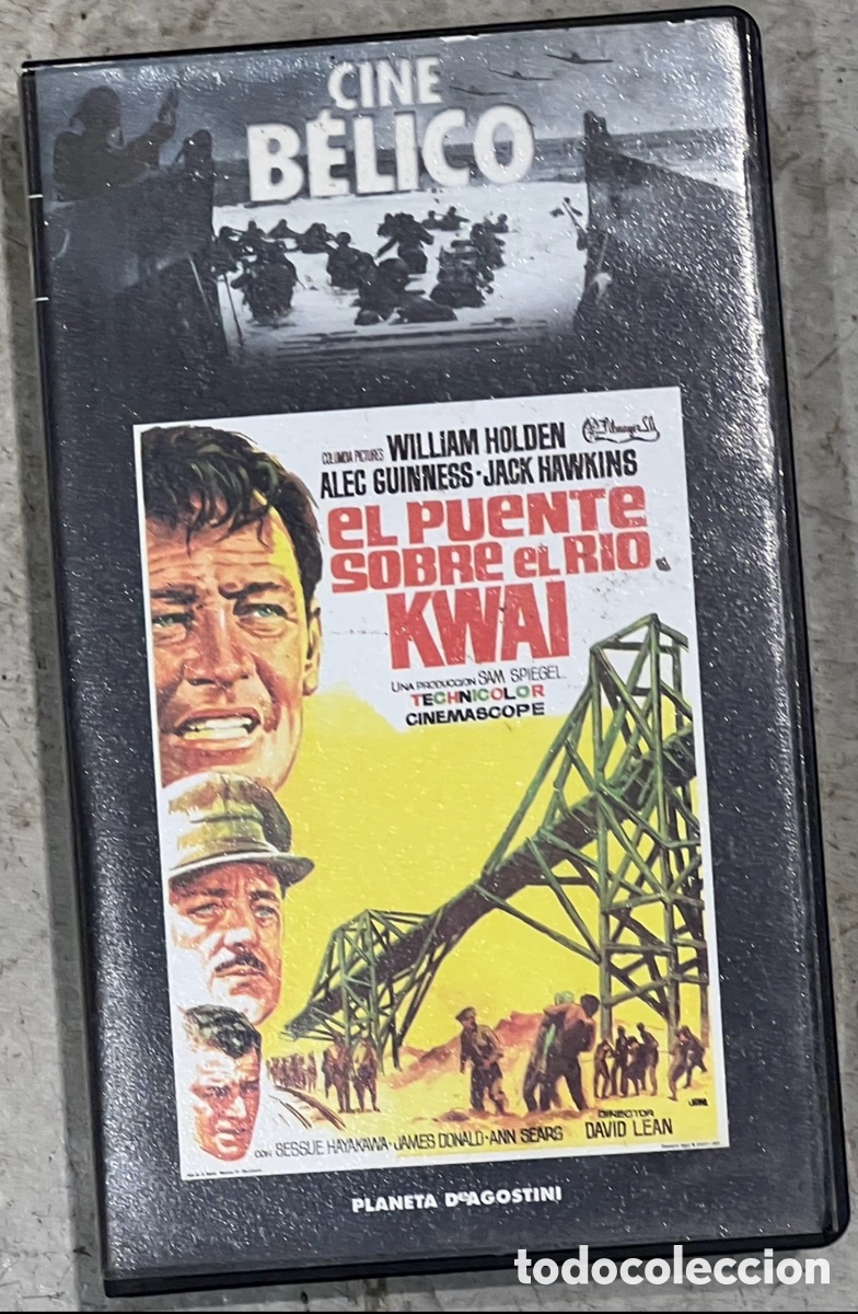 Cine: Pel&iacute;cula. &ldquo;El puente sobre el r&iacute;o Kwai&rdquo;. David Lean. 1958. Cine B&eacute;lico, 1. Planeta Agostini.