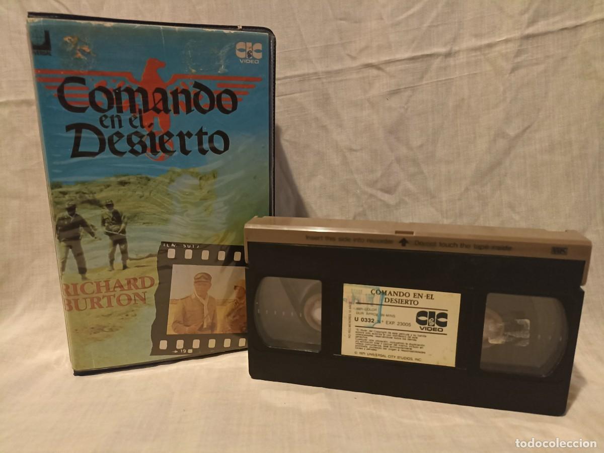 Kino: Comando en el desierto, pel&iacute;cula VHS (III Reich Hitler- Nazi- Alemania) WWII de 1986