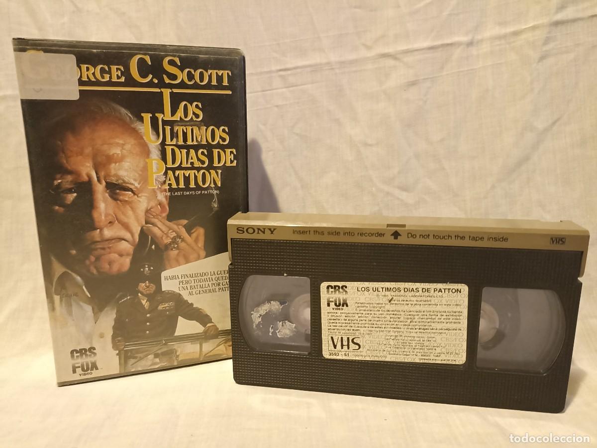 Cinema: Los &uacute;ltimos d&iacute;as de Patton, pel&iacute;cula VHS (III Reich Hitler- Nazi- Alemania) WWII de 1988