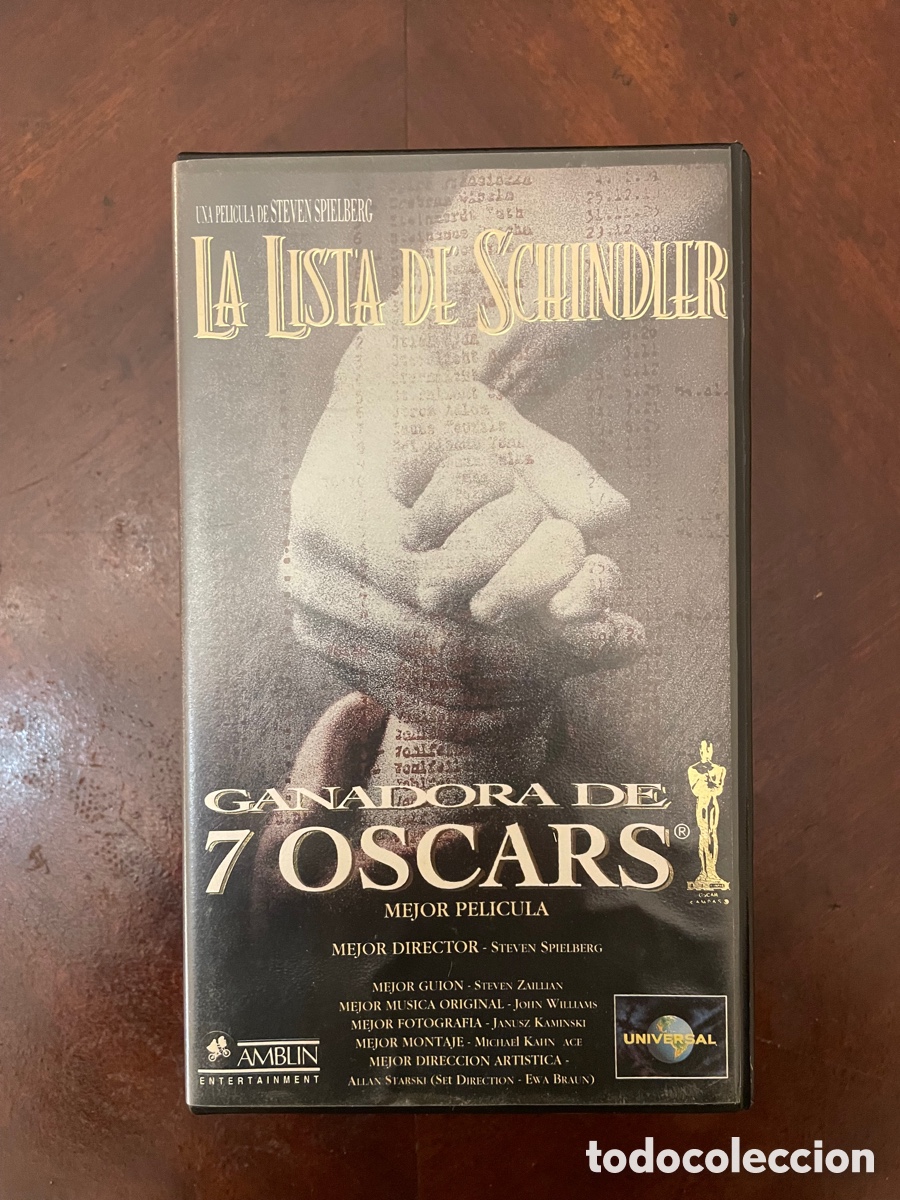 Cine: La lista de schindler VHS - Foto 1