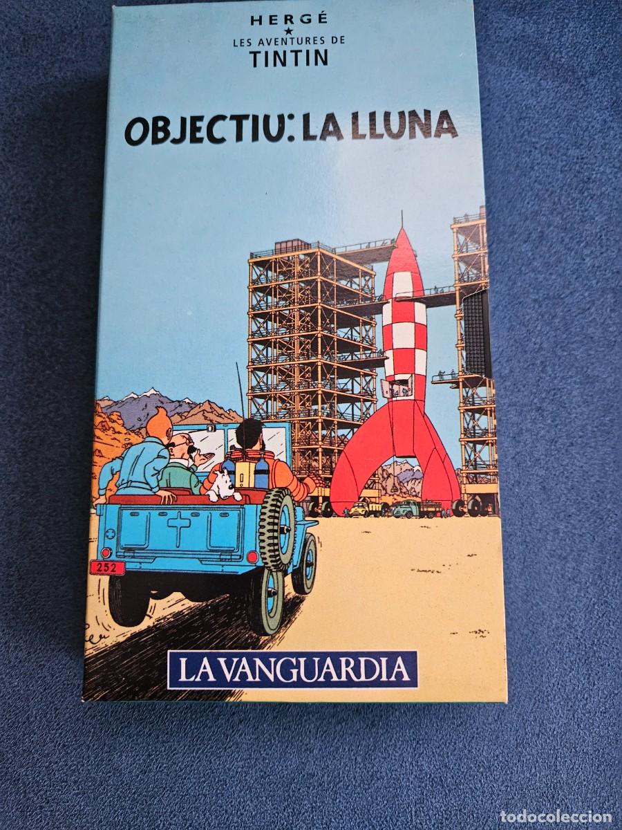 Cine: Pel&iacute;cula VHS de La Vanguardia- Les Aventures de Tint&iacute;n, Objectiu : La Lluna. En catalan.
