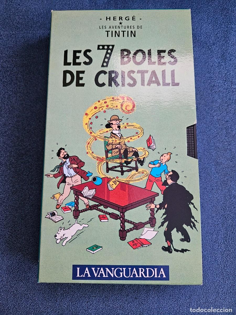 Cine: Pel&iacute;cula VHS de La Vanguardia- Les Aventures de Tint&iacute;n, Les 7 Boles de Cristal. En catalan.