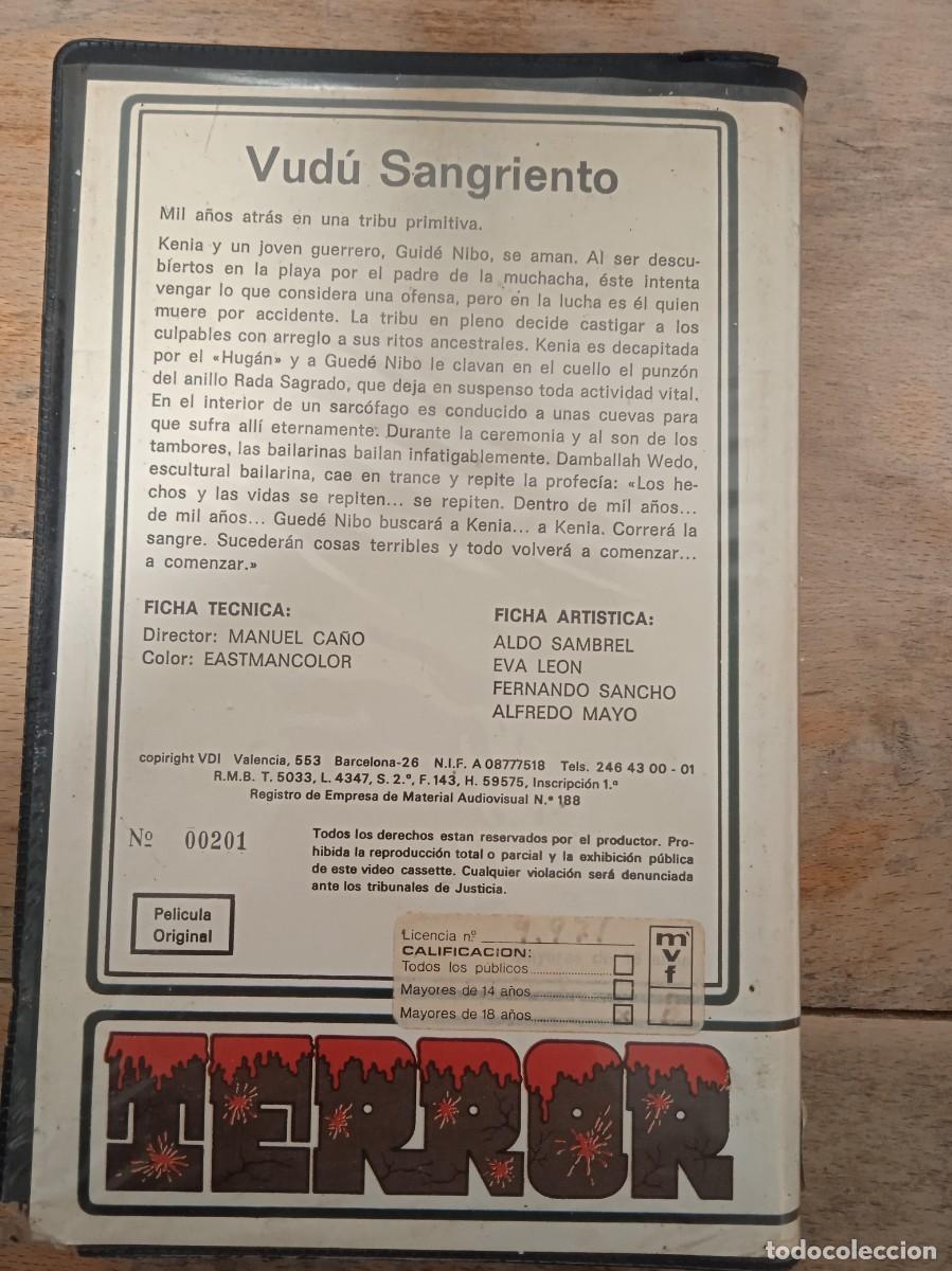 Cine: VUD&Uacute; SANGRIENTO -vhs - Foto 2
