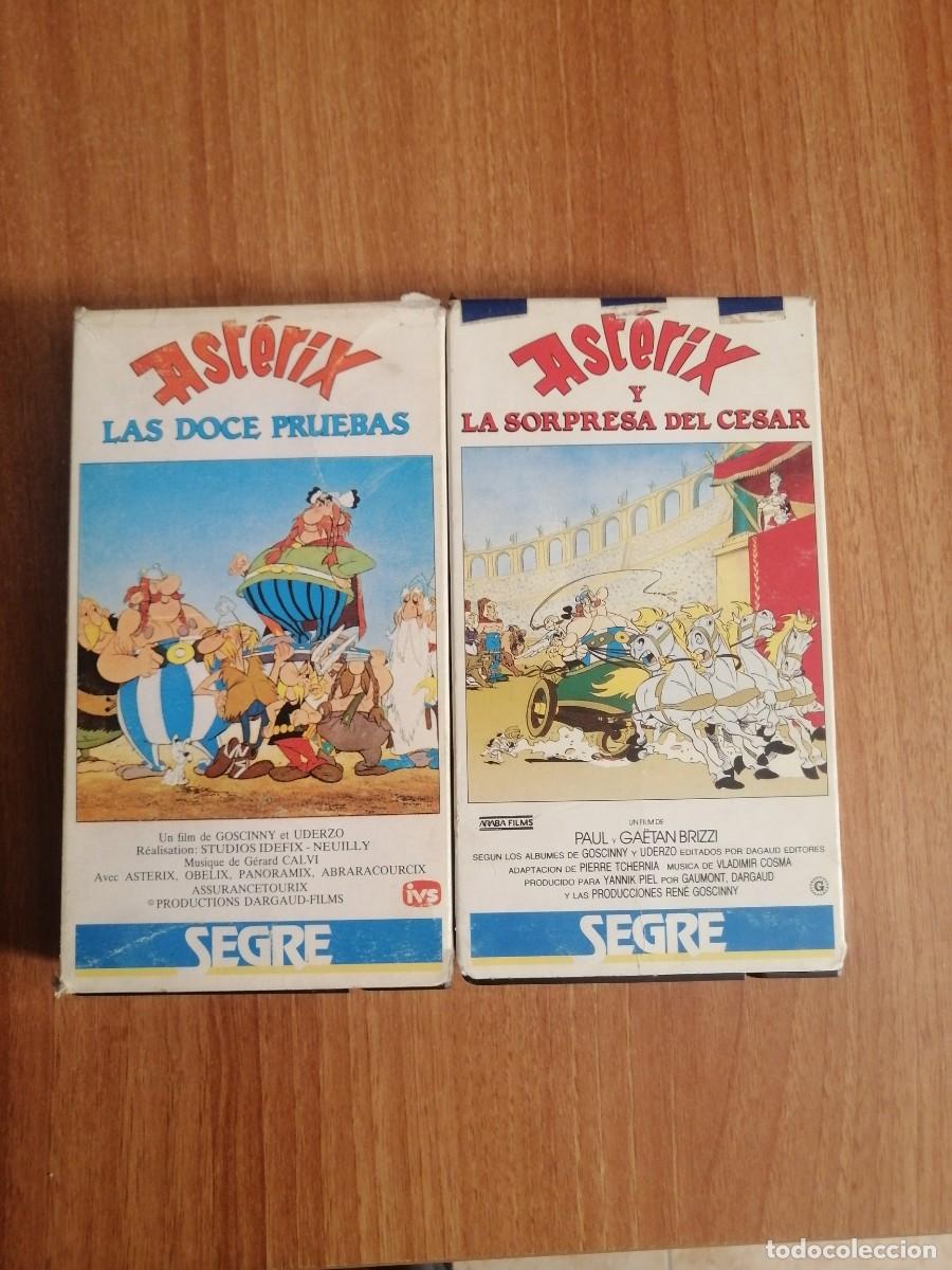 Cinema: 2 PELICLAS VHS ASTERIX Y LA SORPRESA DEL CESAR-LAS DOCE PRUEBAS