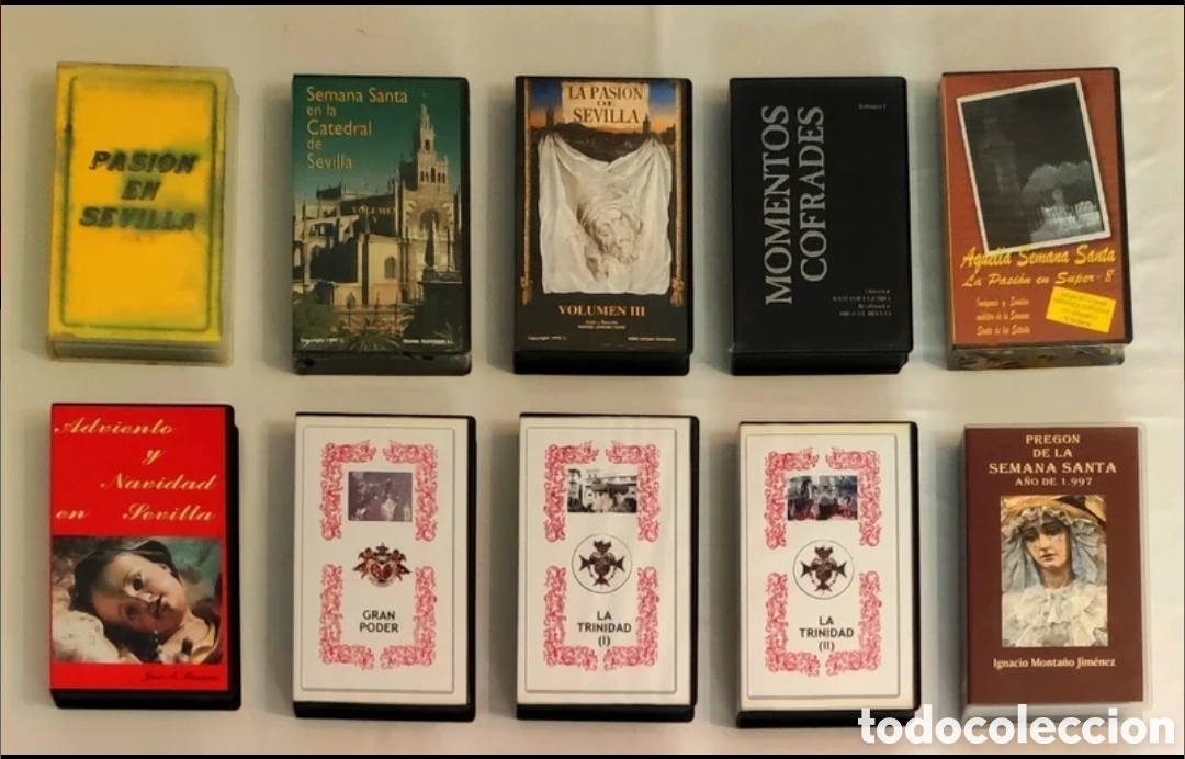 Cine: VHS SEMANA SANTA ANTIGUOS COLECCIONES COFRADES